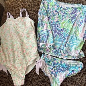 Bundle of 3 girls sz 6 swim: Lilly Pulitzer, Beaufort Bonnet Company, Old Navy